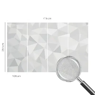 Moderne Fototapete nach Maß mit dreieckigem Mosaikdesign
