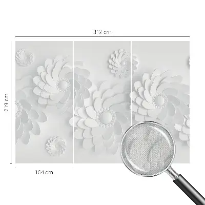 Vintage Tapete mit floralem Muster
