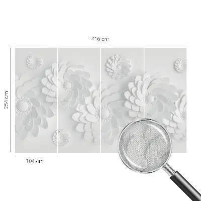 Vintage Tapete mit floralem Muster
