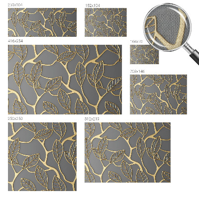 Selbstklebende Fototapete für die Wand Elegante Blätter