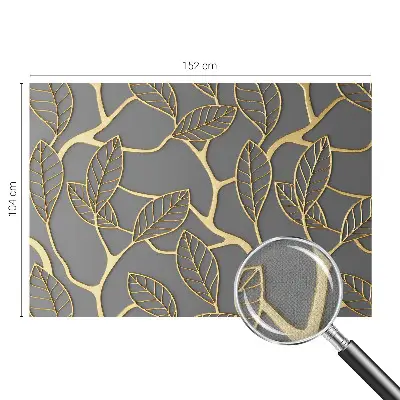 Selbstklebende Fototapete für die Wand mit einem eleganten Blattmotiv