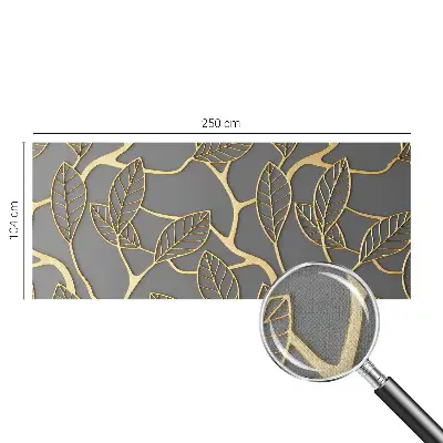 Selbstklebende Fototapete für die Wand mit einem eleganten Blattmotiv