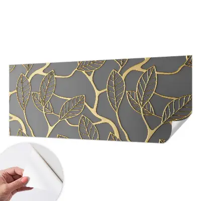 Selbstklebende Fototapete für die Wand mit einem eleganten Blattmotiv