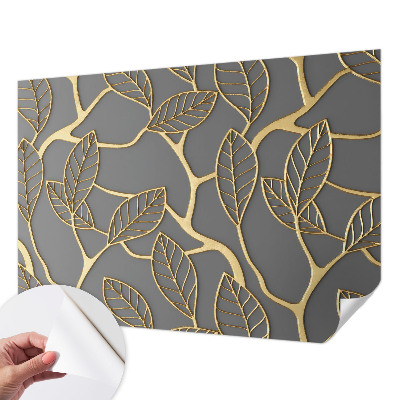 Selbstklebende Fototapete für die Wand Elegante Blätter