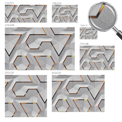 Selbstklebende Fototapete fürs Schlafzimmer Dreidimensionale Muster