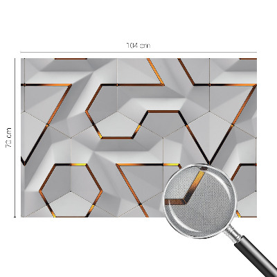 Selbstklebende Fototapete fürs Schlafzimmer Dreidimensionale Muster