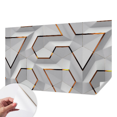 Selbstklebende Fototapete fürs Schlafzimmer Dreidimensionale Muster