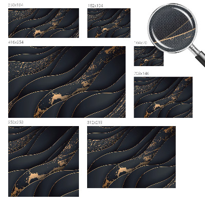 Selbstklebende Fototapete fürs Kinderzimmer Elegante Wellen