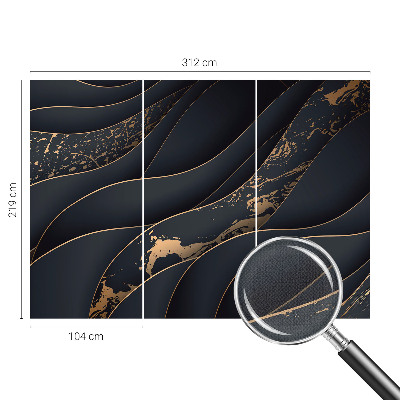 Selbstklebende Fototapete fürs Kinderzimmer Elegante Wellen