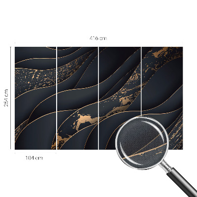 Selbstklebende Fototapete fürs Kinderzimmer Elegante Wellen