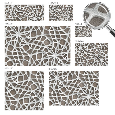 21D-Fototapete mit geometrischem Netzwerkdesign