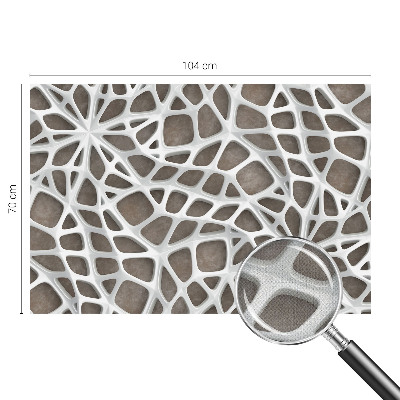 21D-Fototapete mit geometrischem Netzwerkdesign