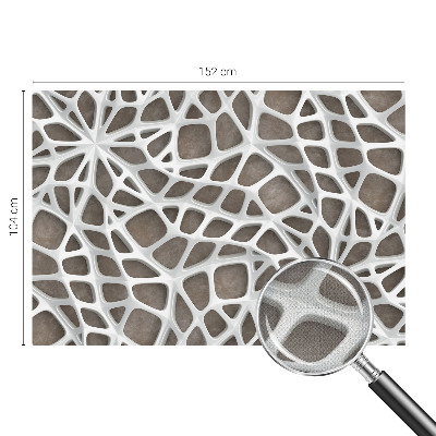 21D-Fototapete mit geometrischem Netzwerkdesign
