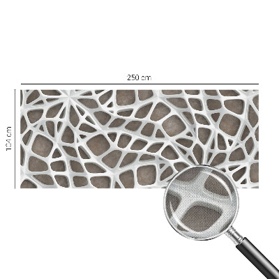 21D-Fototapete mit geometrischem Netzwerkdesign