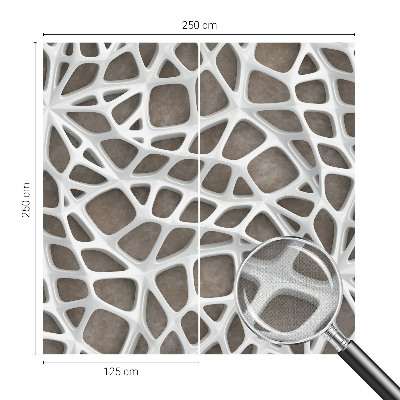21D-Fototapete mit geometrischem Netzwerkdesign