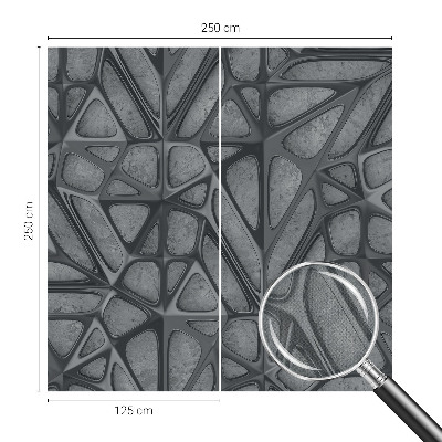 21D-Fototapete fürs Schlafzimmer Geometrische Muster