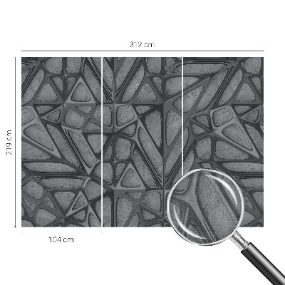 21D-Fototapete fürs Schlafzimmer Geometrische Muster