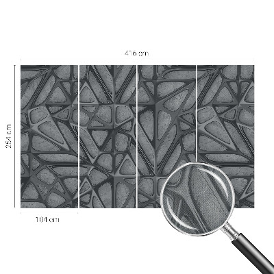 21D-Fototapete fürs Schlafzimmer Geometrische Muster