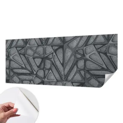 21D-Fototapete fürs Schlafzimmer mit geometrischem Muster