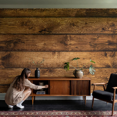 Fototapete in 3D-Optik Holzbretter