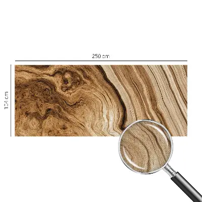 21D-Fototapete fürs Wohnzimmer mit Holzmaserung