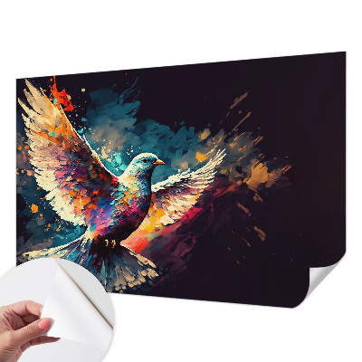 Moderne Fototapete nach Maß Farbenfroher Vogel