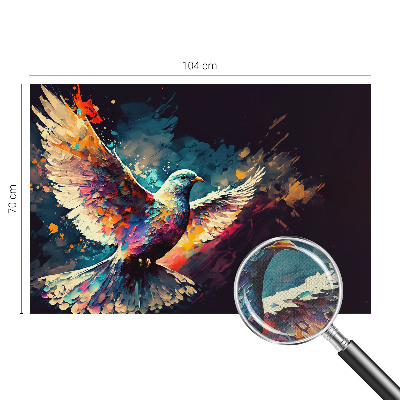 Moderne Fototapete nach Maß Farbenfroher Vogel