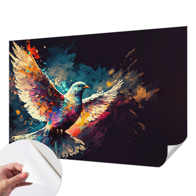 Moderne Fototapete nach Maß Farbenfroher Vogel