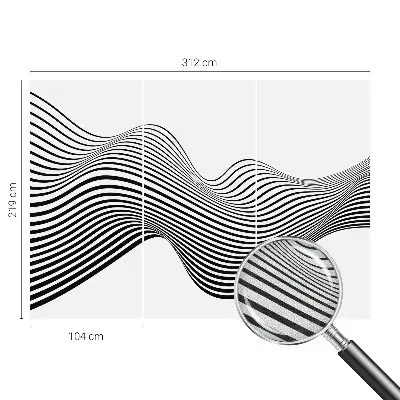 Fototapete in 3D-Optik mit dynamischer abstrakter Gestaltung