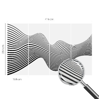 Fototapete in 3D-Optik Dynamische Abstraktion