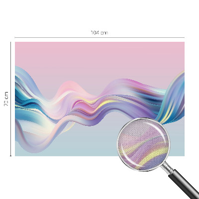 Hochwertige Bildtapete Bunte Wellen