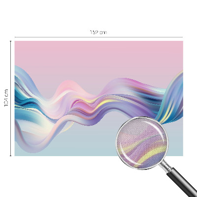 Hochwertige Bildtapete Bunte Wellen