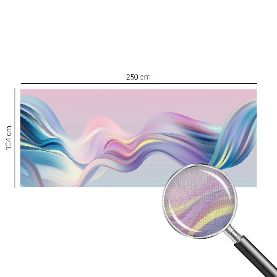 Hochwertige Bildtapete Bunte Wellen