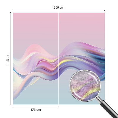 Hochwertige Bildtapete Bunte Wellen