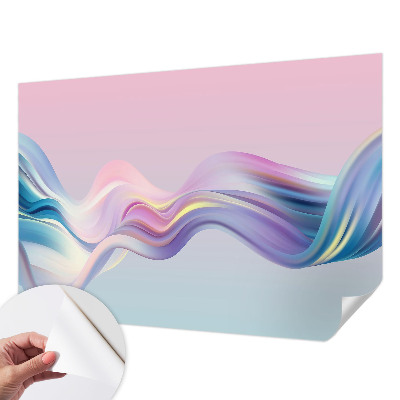 Hochwertige Bildtapete Bunte Wellen