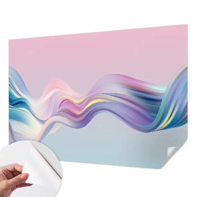 Hochwertige Bildtapete Bunte Wellen