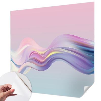 Hochwertige Bildtapete Bunte Wellen