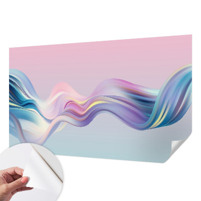 Hochwertige Bildtapete Bunte Wellen