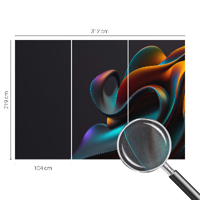 Vintage tapete Farbenfroher Wirbel