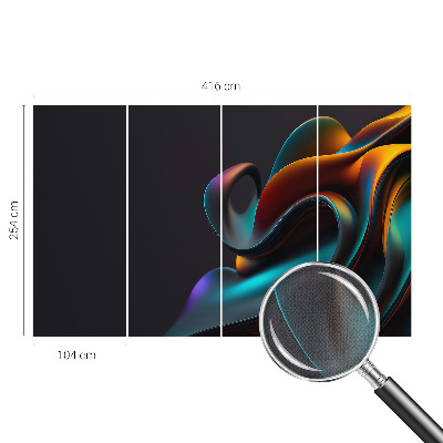 Vintage tapete Farbenfroher Wirbel