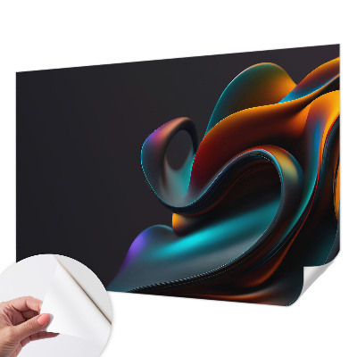 Vintage tapete Farbenfroher Wirbel