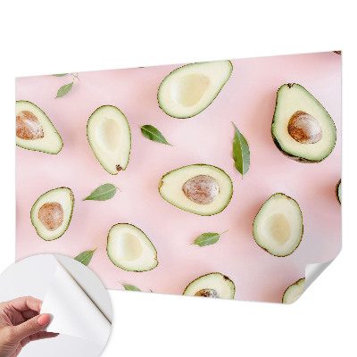 Selbstklebende Fototapete mit Avocado-Motiv