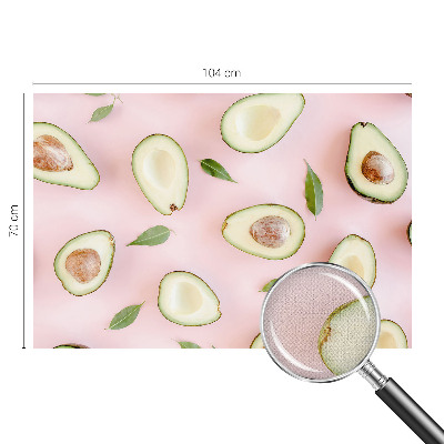 Selbstklebende Fototapete mit Avocado-Motiv