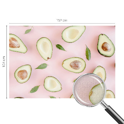 Selbstklebende Fototapete mit Avocado-Motiv