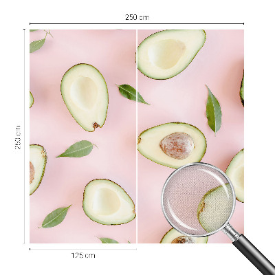 Selbstklebende Fototapete Avocado-Zusammensetzung