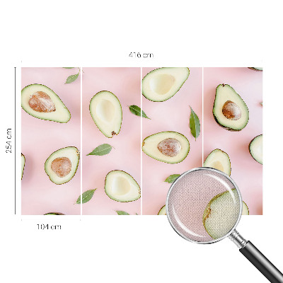 Selbstklebende Fototapete Avocado-Zusammensetzung