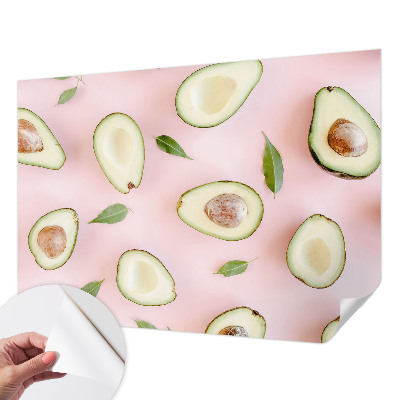 Selbstklebende Fototapete Avocado-Zusammensetzung