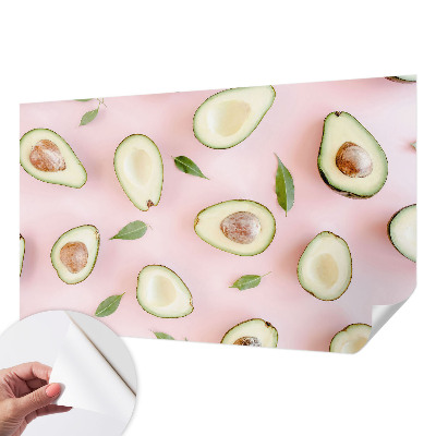 Selbstklebende Fototapete mit Avocado-Motiv