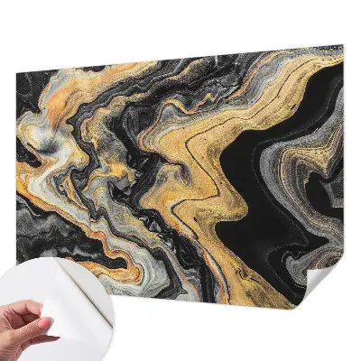 Selbstklebende Fototapete für die Wand mit kaleidoskopischem Linienmuster