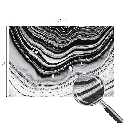 Selbstklebende Fototapete fürs Wohnzimmer mit optischem Wellenmuster